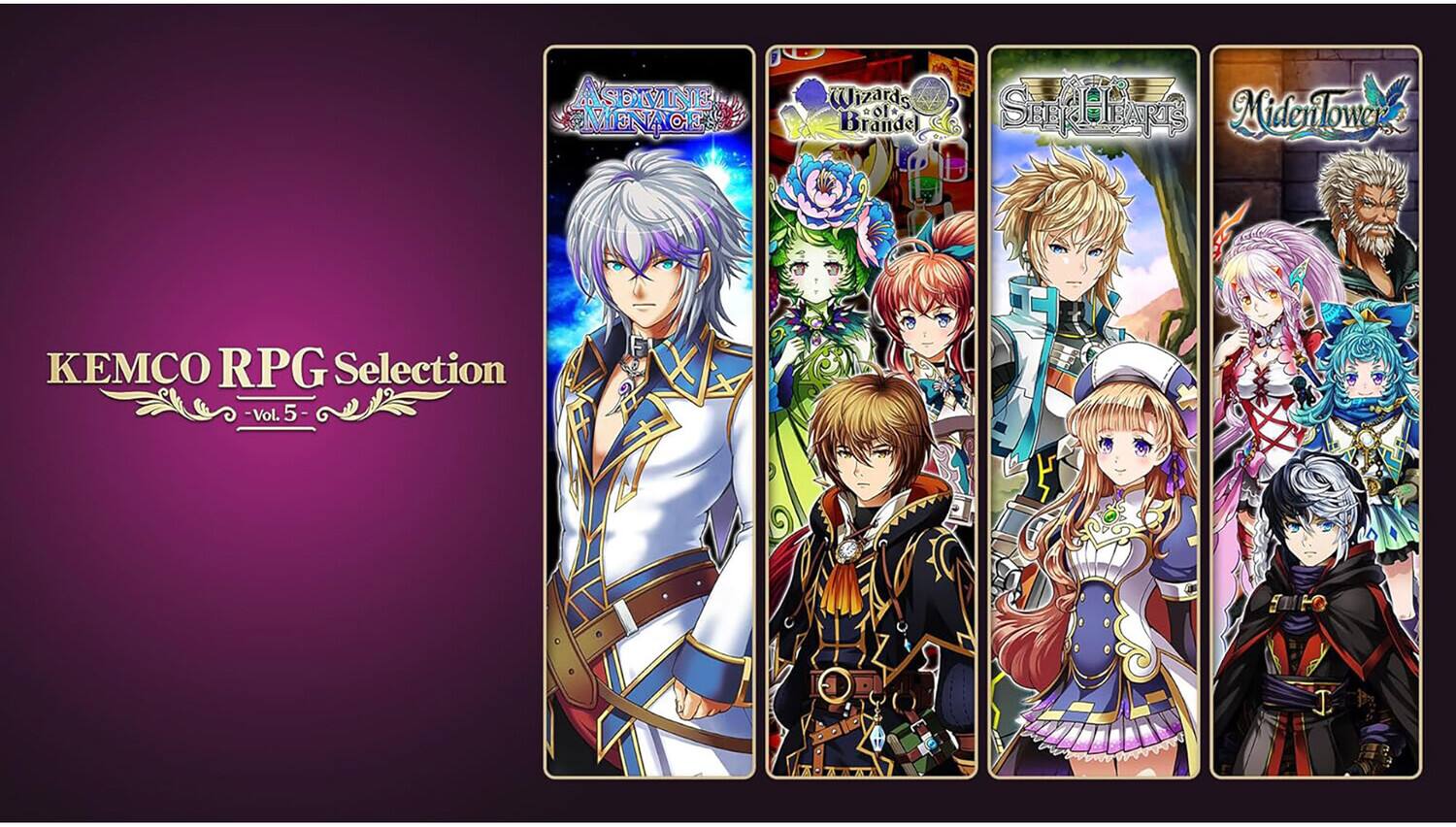 ASDIVINE MENACE  
Wizards  
Smtie  
SE a l NiderTower  
Brande)  
KEMCO RPG Selection - Vol. 5 -