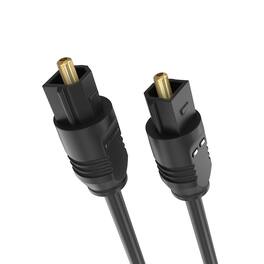 Cmple.com - Cmple - Optical Audio Cable 1.5 ft Toslink Cable Fiber Optic Cable Optical Cord Digital S/PDIF Audio - Black