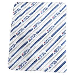 Logo Brands - Toronto Blue Jays 50" x 60" Classic Vertical Stripe Fleece Throw Blanket - Multicolor