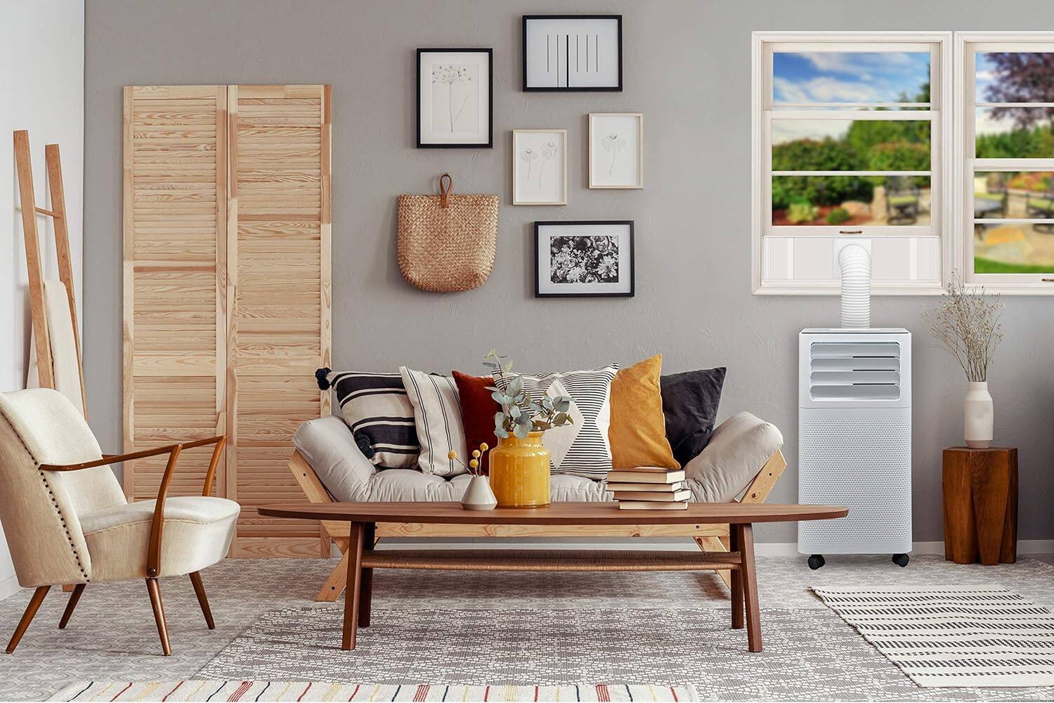 Alt View 2. TCL - TCL 8P33 Portable air Conditioner, 8,000 BTU - White.