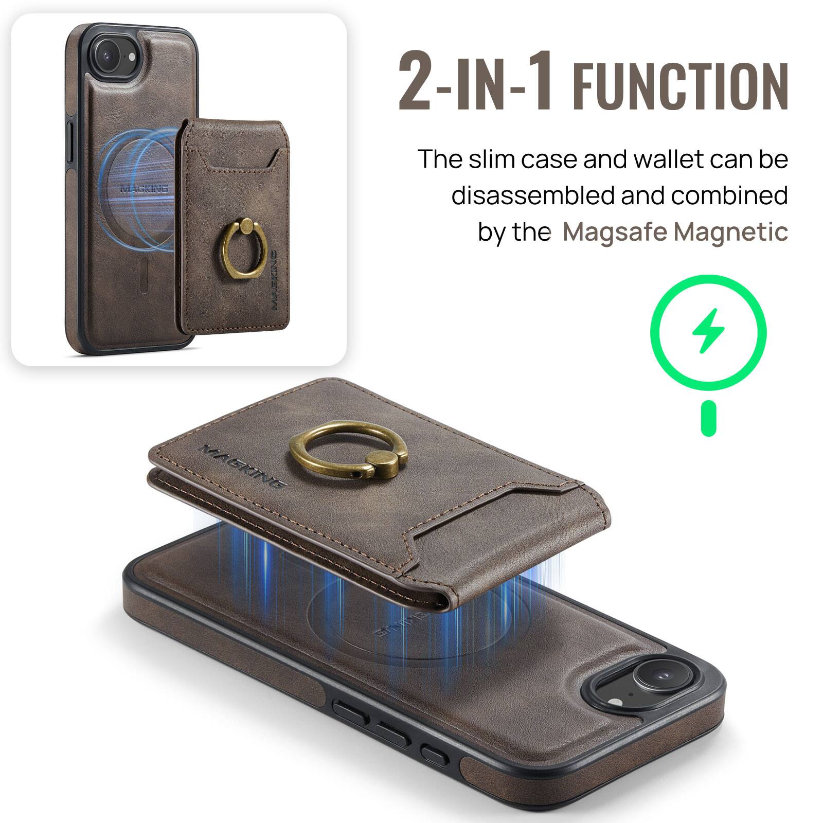 2-IN-1 FUNCTION

The slim case and wallet can be disassembled and combined by the Magsafe Magnetic