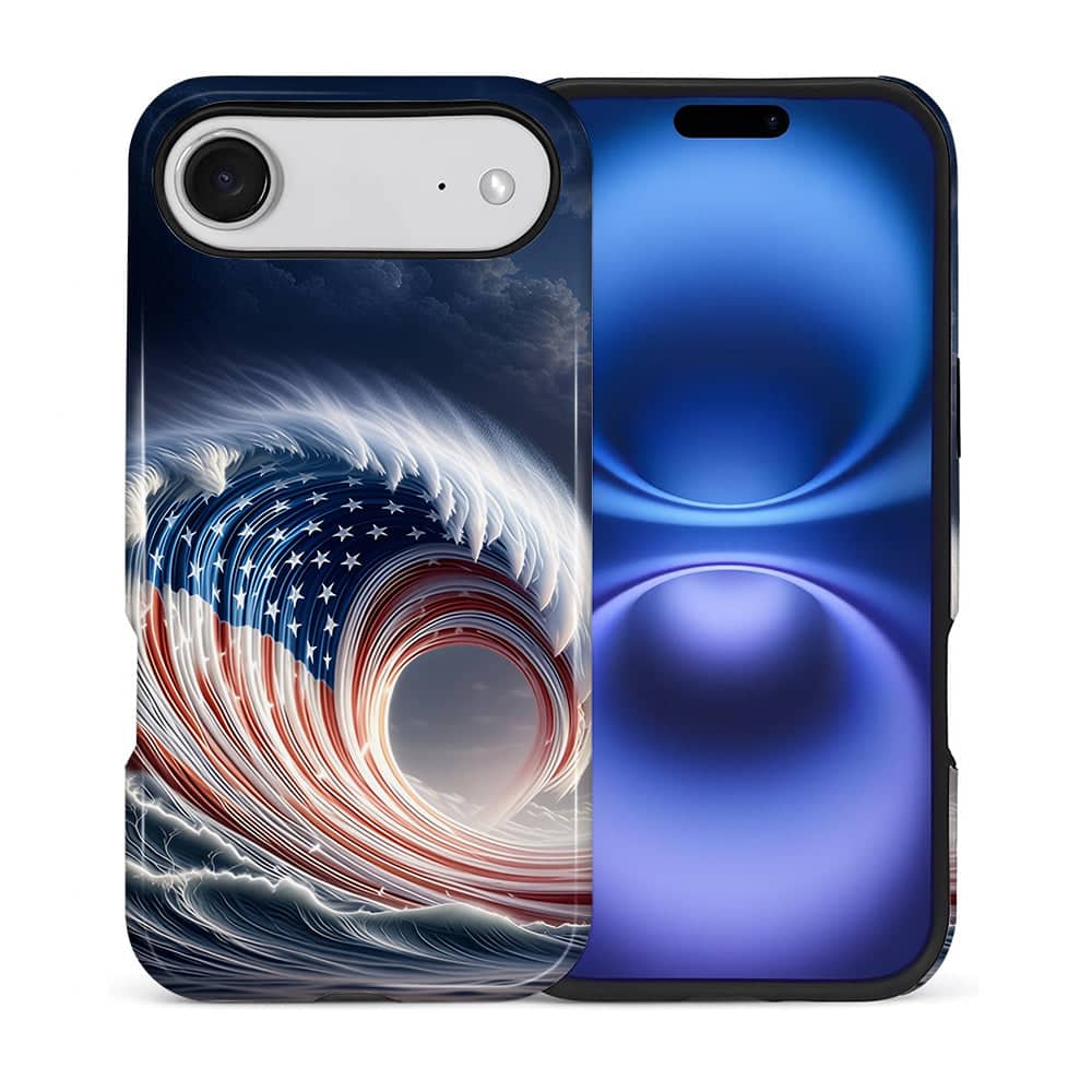 BUBM - Smartphone Case for iPhone - 2-Layer Durable Smartphone Protection Case - Liberty Surge - Liberty Surge for iPhone Air