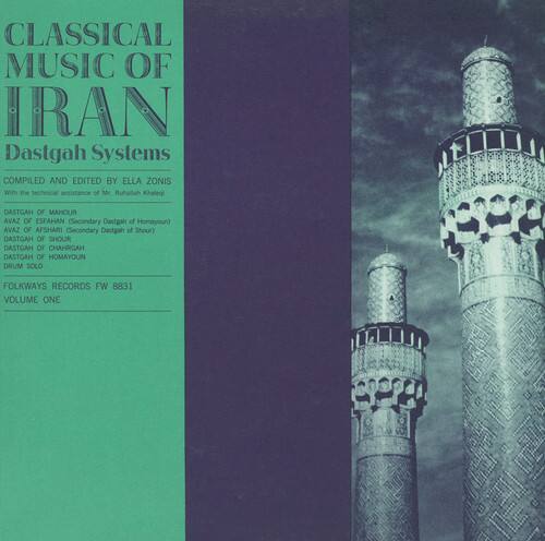 CLASSICAL MUSIC OF IRAN  
Dastgah Systems  
COMPILED AND EDITED BY ELLA ZONIS  
With the technical assistance of Mr. Ruhatah Khaledi  

DASTGAH OF MAHOUR  
AVAZ OF ESFAHAN (Secondary Dastgah of Homayoun)  
AVAZ OF AFSHARI (Secondary Dastgah of Shour)  
DASTGAH OF SHOUR  
DASTGAH OF CHAHRGAH  
DASTGAH OF HOMAYOUN  
DRUM SOLO  

FOLKWAYS RECORDS  
FW 8831  
VOLUME ONE