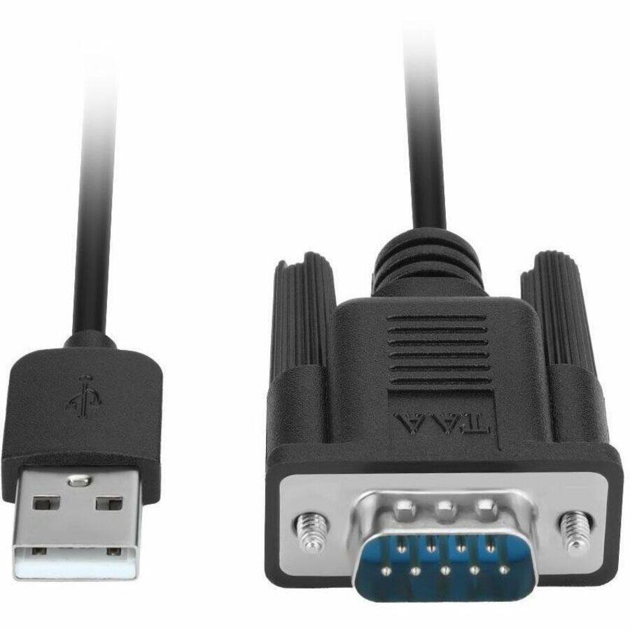 Alt View 4. SIIG Inc - SIIG USB to RS-232 Serial Adapter Cable - FTDI FT232 - TAA compliant - 12Mbps USB Data Transfer Rates - Compatible with - Black.