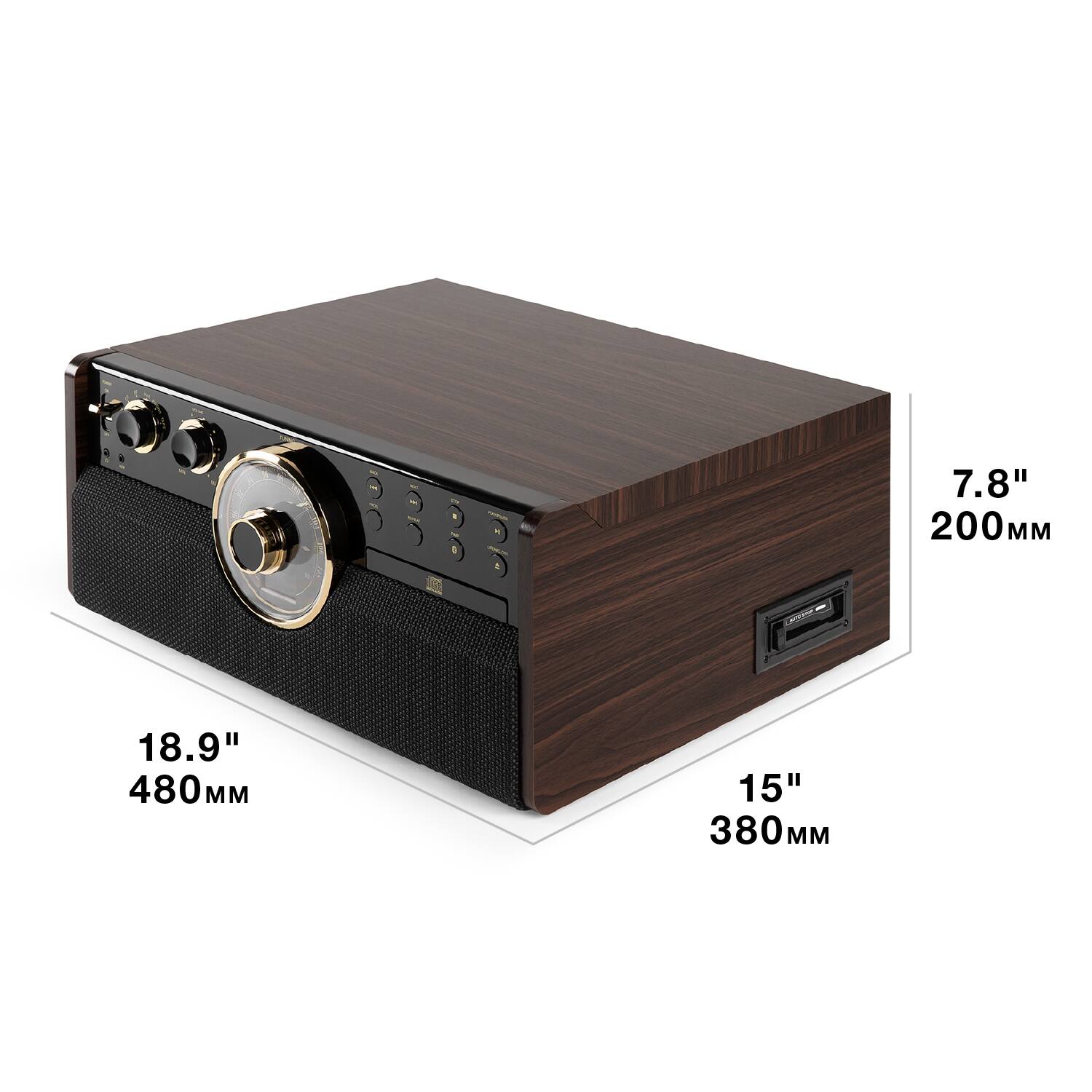 7.8" 200mm  
18.9" 480mm  
15" 380mm