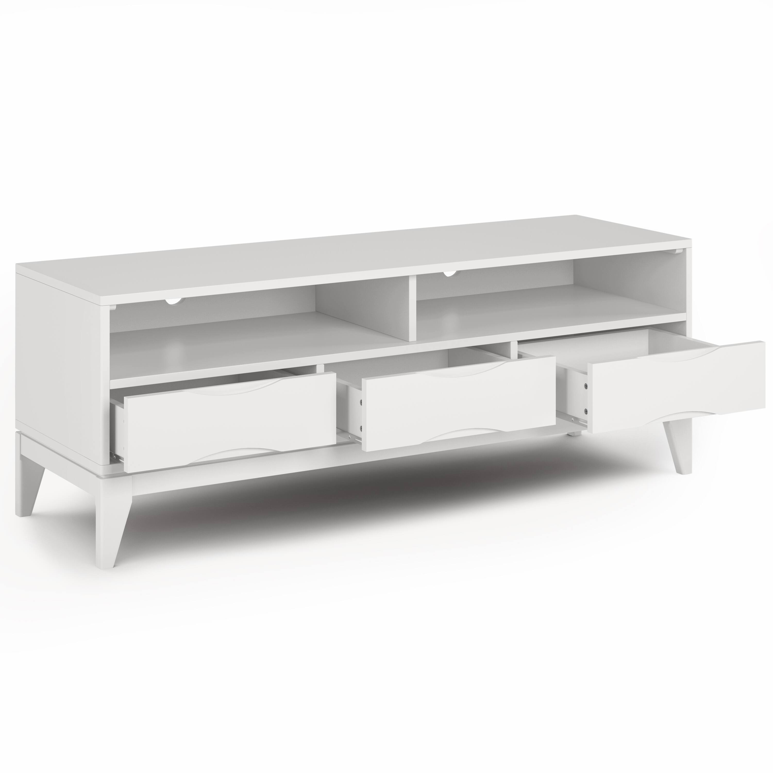 Alt View 11. Simpli Home - Harper TV Media Stand - White.