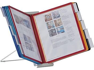 Alt View 1. Durable - Durable Instaview Document Holder, 8.5" x 11", Veritcal, Table Top, Assorted Colors Plastic (561200) - Assorted.