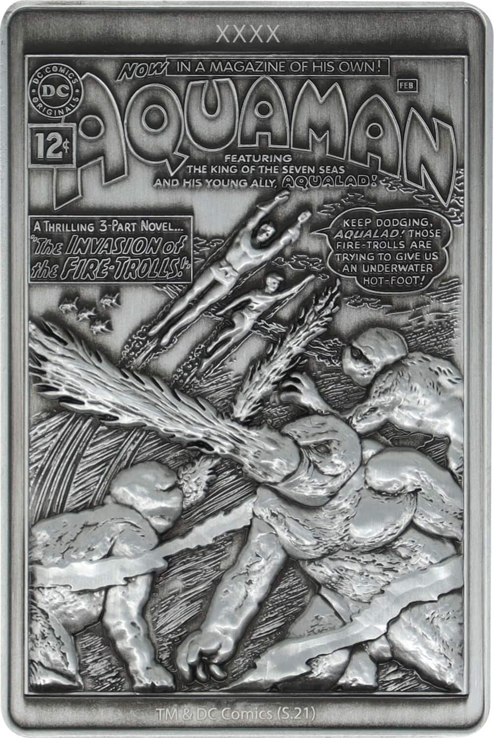 PopMarket - DC Comics - Limited Edition Ingot - Aquaman - COLLECTIBLES - Multicolor