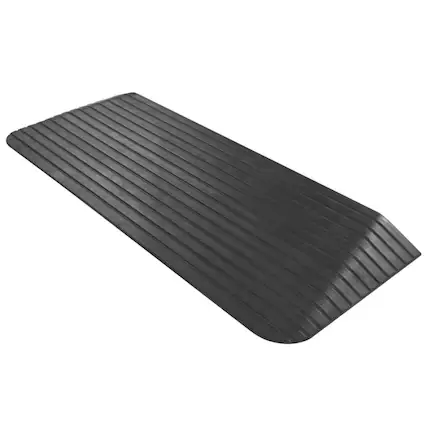 Front. Silver Spring - Silver Spring Rubber Threshold Ramp for Wheelchairs, Scooters & More, 2" Rise - Black.