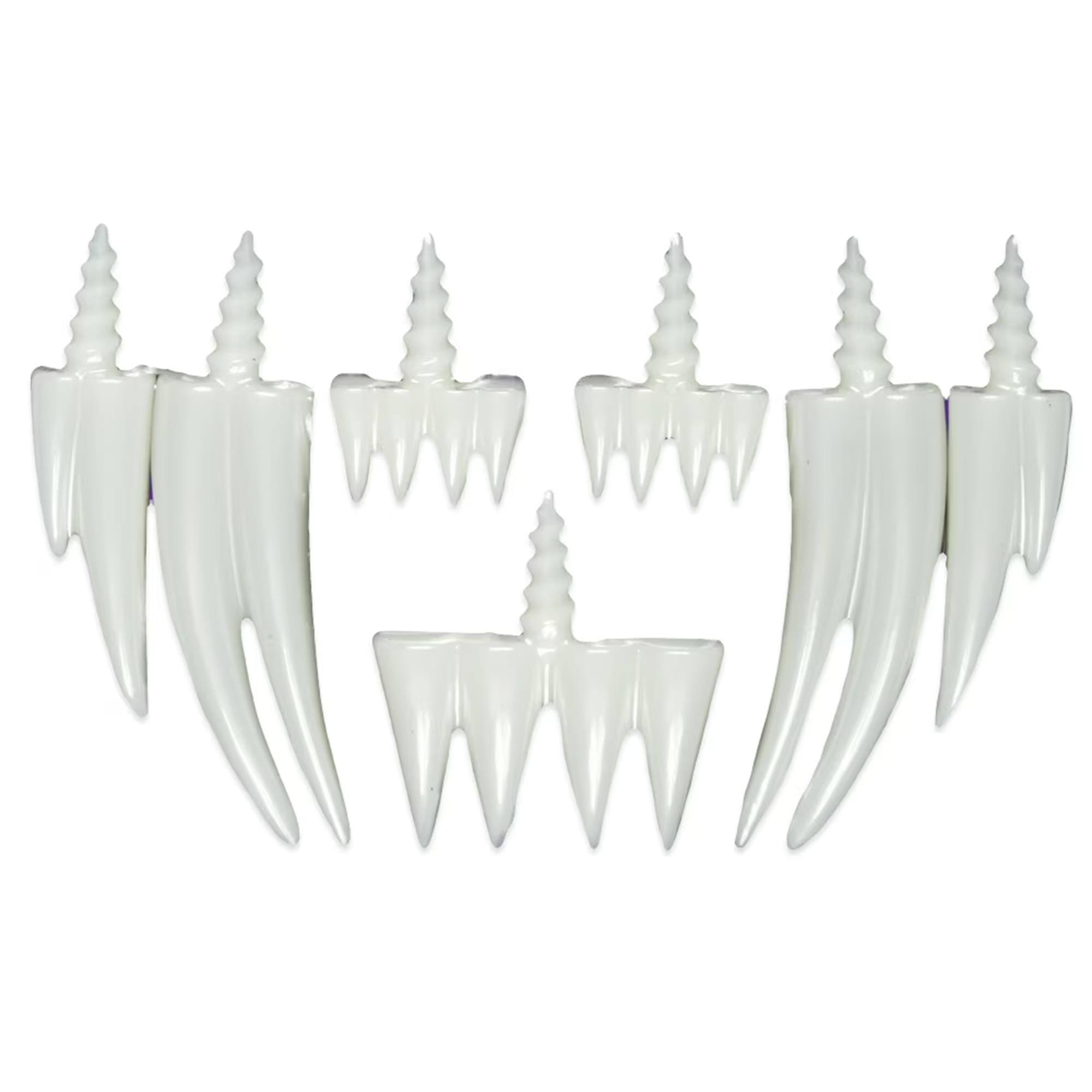 Alt View 1. Funworld - Halloween Pumpkin Accessory Kit | Fang Teeth - White.
