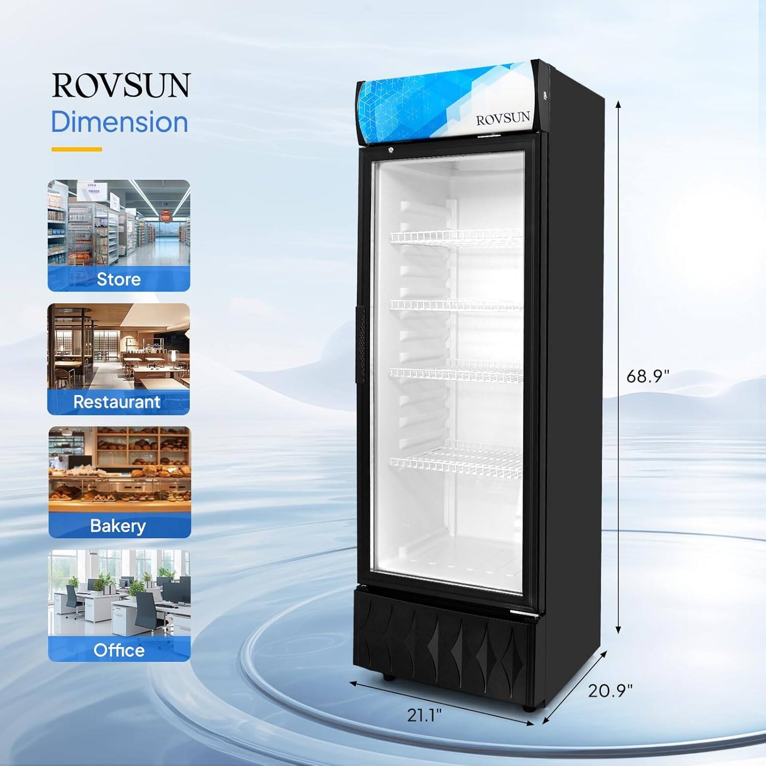ROVSUN Dimension  
ROVSUN Store Restaurant Bakery Office  
68.9"  
21.1"  
20.9"