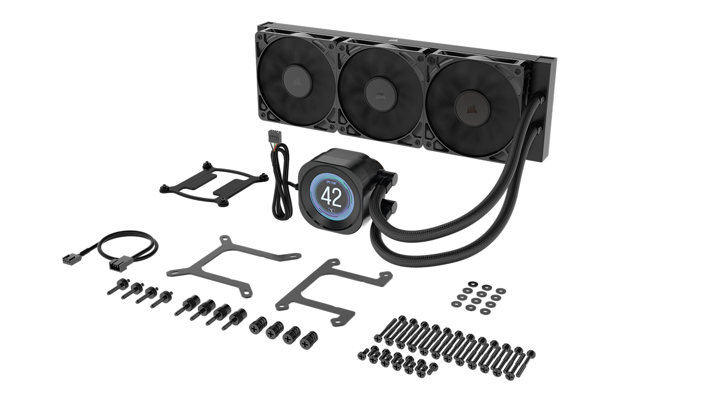 Alt View 13. CORSAIR - NAUTILUS 360 LCD - Black.