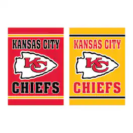 Evergreen Enterprises - Kansas City Chiefs 12.5" x 18" Double-Sided Embossed Suede Garden Flag - Multicolor