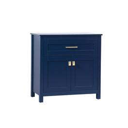 Elegant Kitchen and Bath - 30 Inch Wide Bathroom Storage Freestanding Cabinet In - Blue