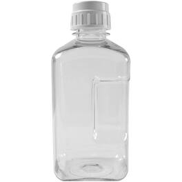 Nalgene - Transparent Lexan Polycarbonate Square Storage Bottle - 64 oz. - Clear