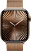 Alt View 11. Apple - Apple Watch Series 10 (GPS+Cellular) 46mm Titanium Case with Gold Milanese Loop - M/L - Gold.