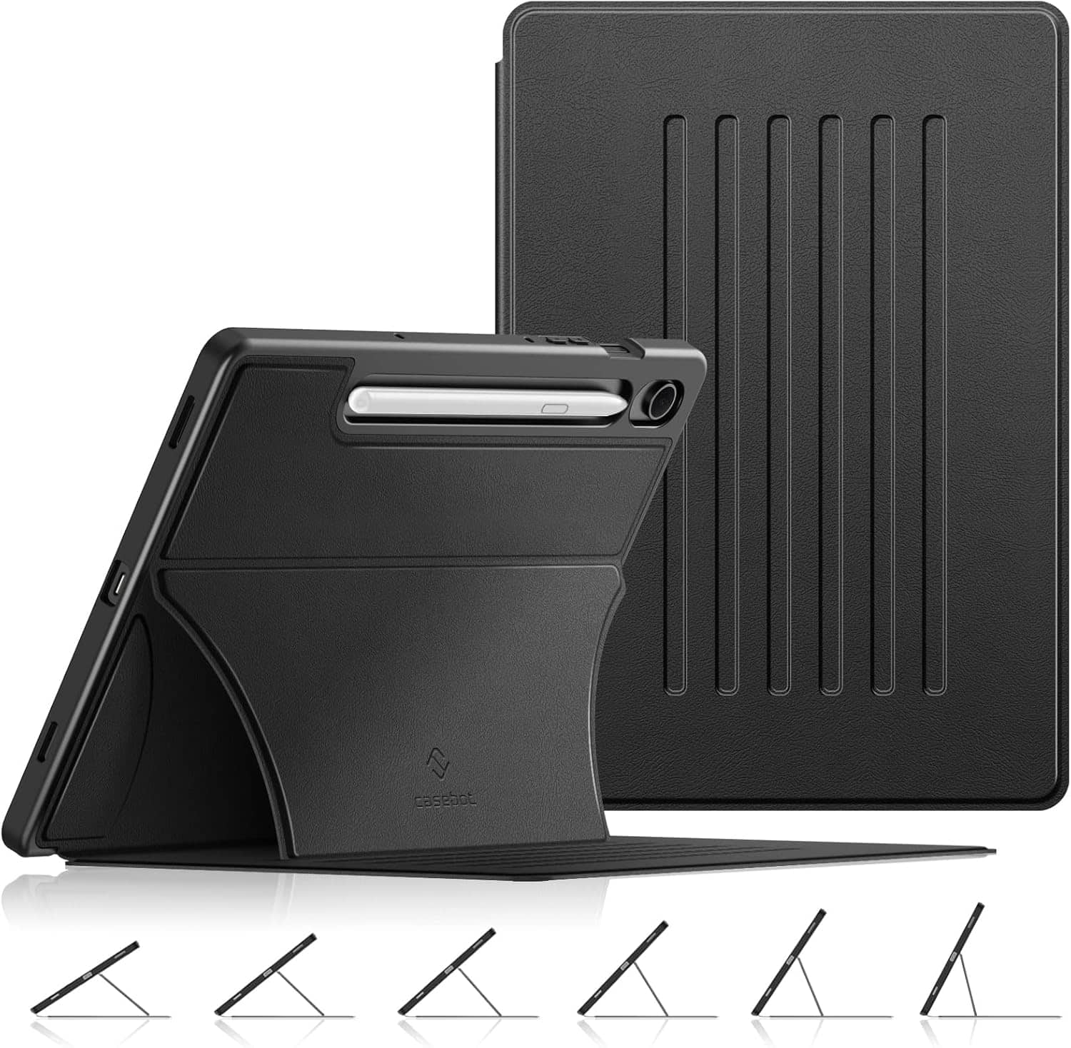 Fintie - Magnetic Stand Case for Samsung Galaxy Tab S10 Lite/S10 FE/S9 FE/S9, 6-Angle Stand, Drop-Proof Rugged TPU Back Cover - Black price history on PriceWatchPro
