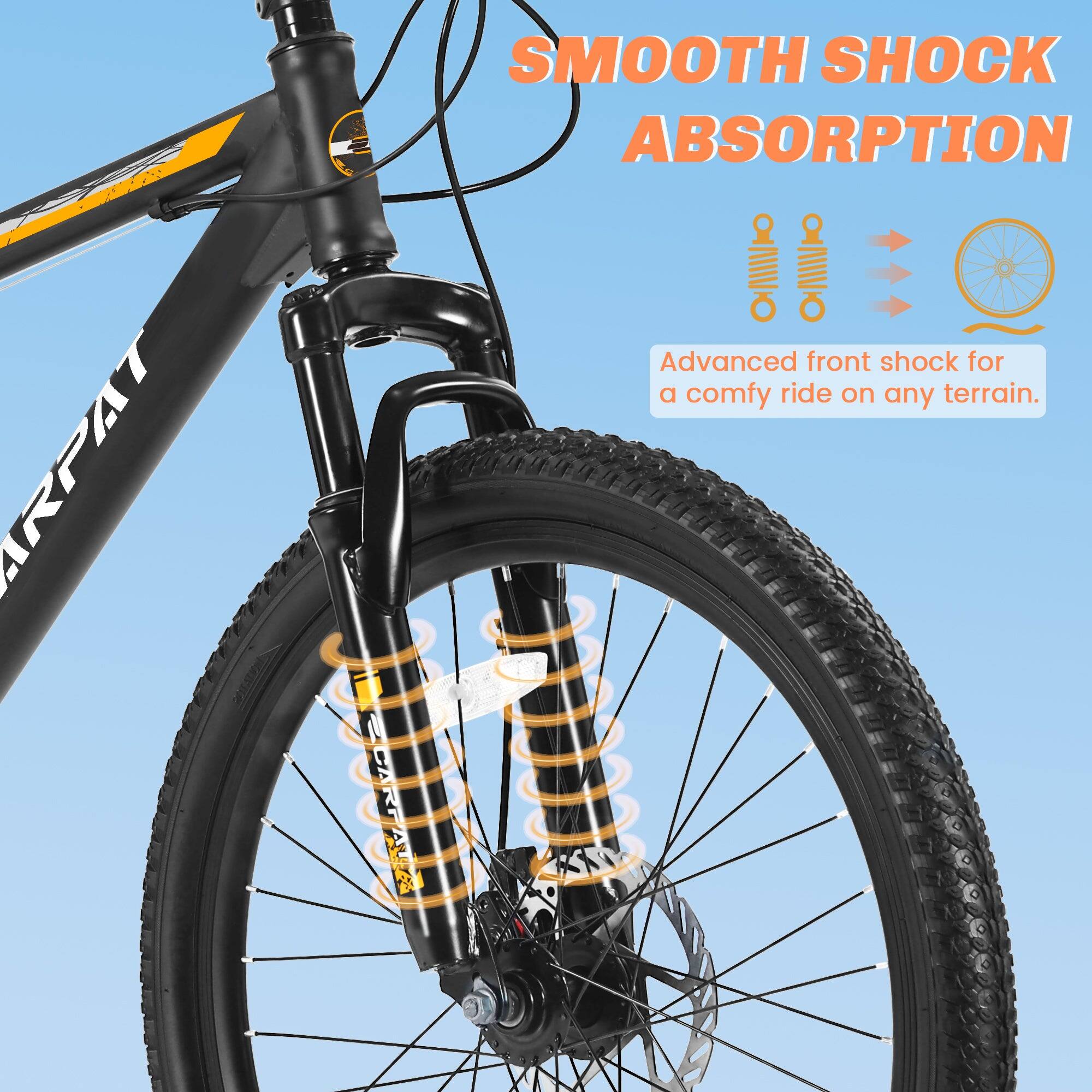 - NARPAT SMOOTH SHOCK ABSORPTION  
Advanced front shock for a comfy ride on any terrain.