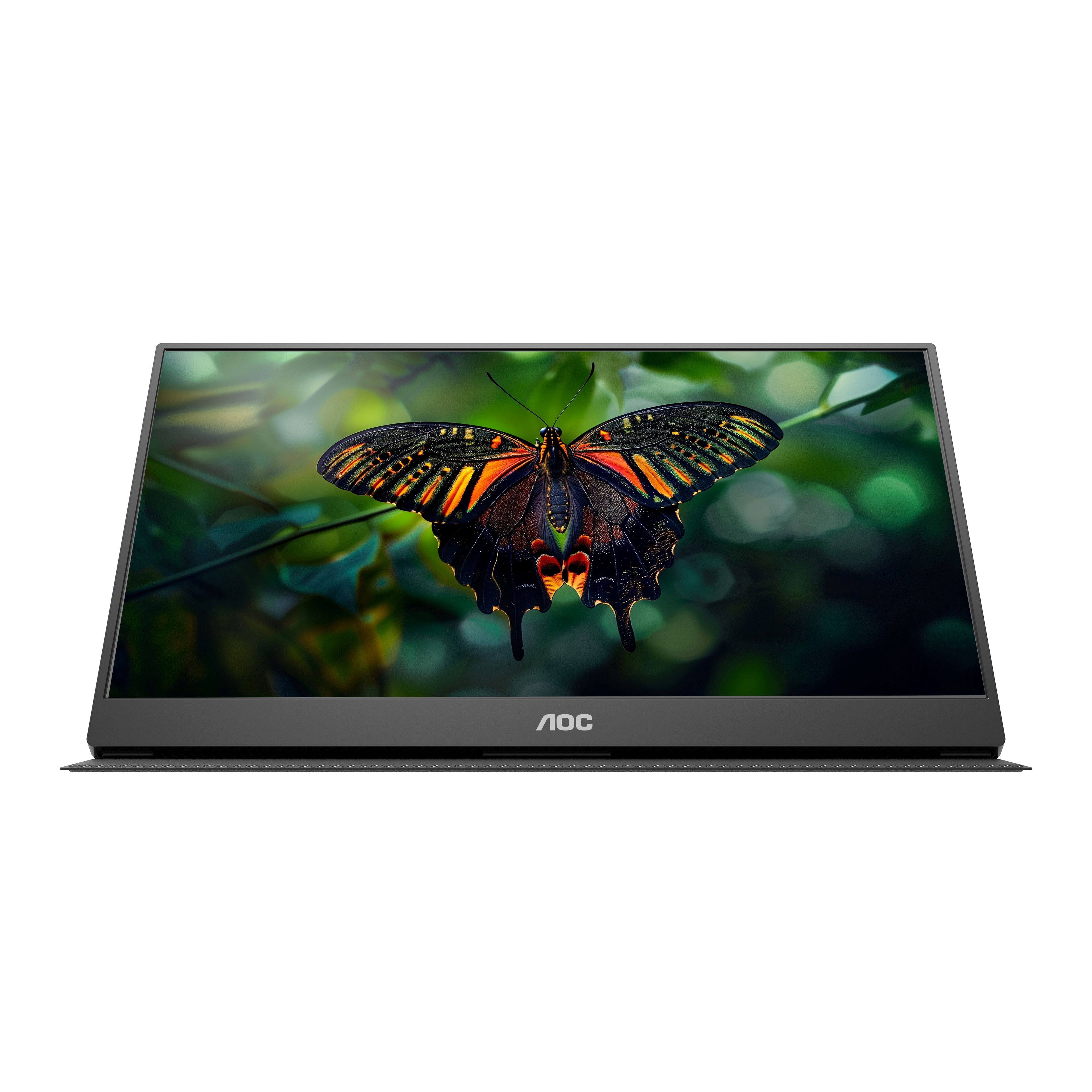 Alt View 15. AOC - 16T15 15.6" IPS Portable Monitor, FHD, 1920x1080, 60Hz, 5Ms, USB-C,Carry Case / Stand - Black.