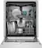Alt View 4. Bosch - 300 Series 24" Front Control Smart Built-In Stainless Steel Tub Dishwasher with 3rd Rack and PrecisionWash, 48 dBA - White.