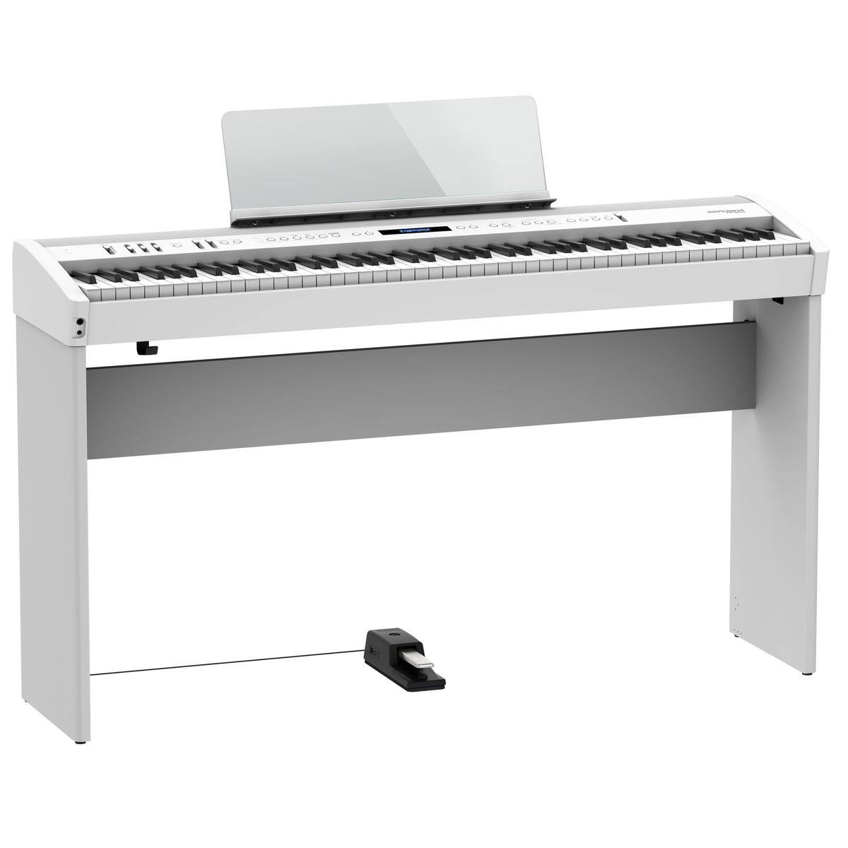 Alt View 2. Roland - Roland FP-60X 88 Keys SuperNATURAL Portable Digital Piano, White.
