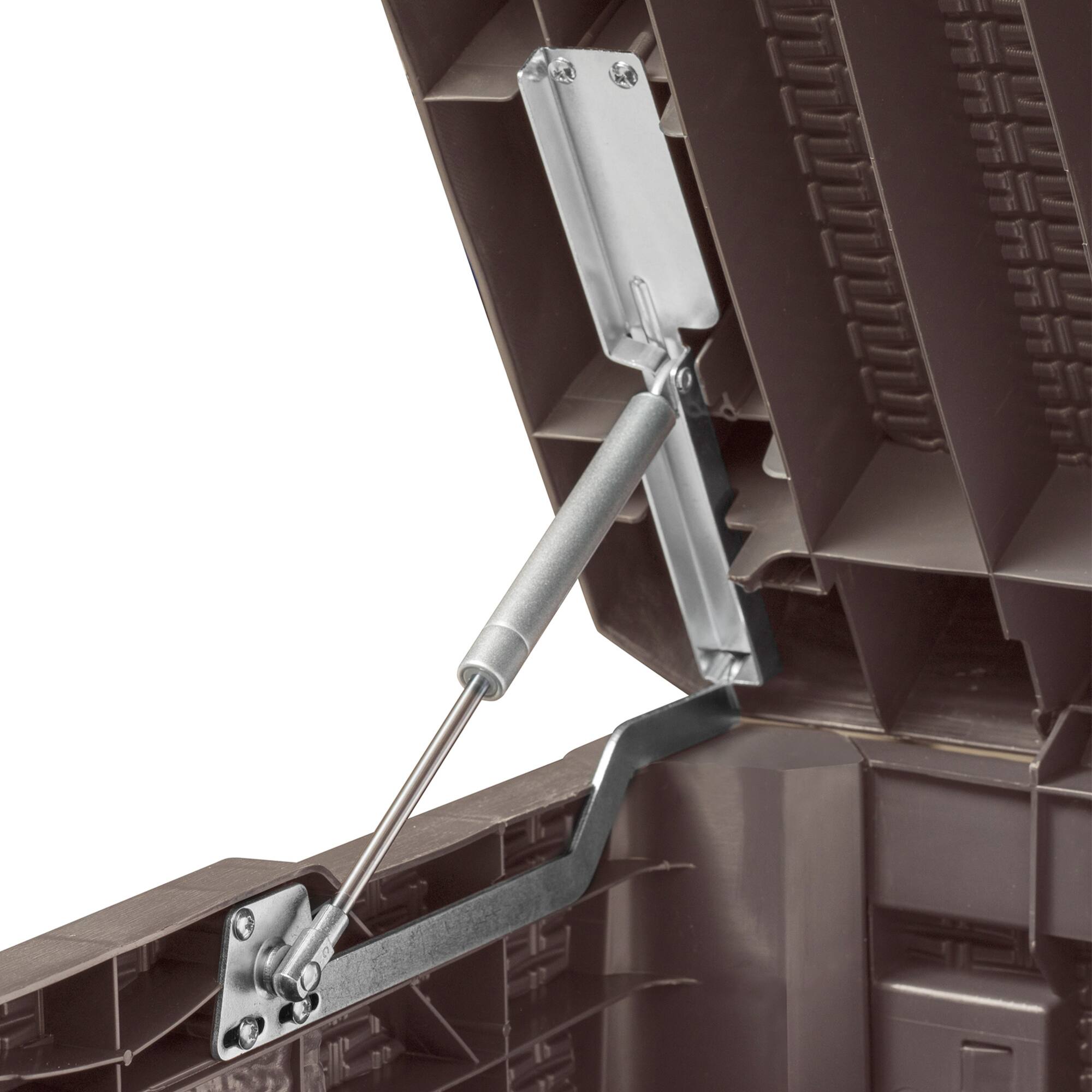 Alt View 1. Toomax - Toomax Santorini Plus Deck Outdoor Storage Chest Box Bench, 145 Gallon (Brown) - Brown.