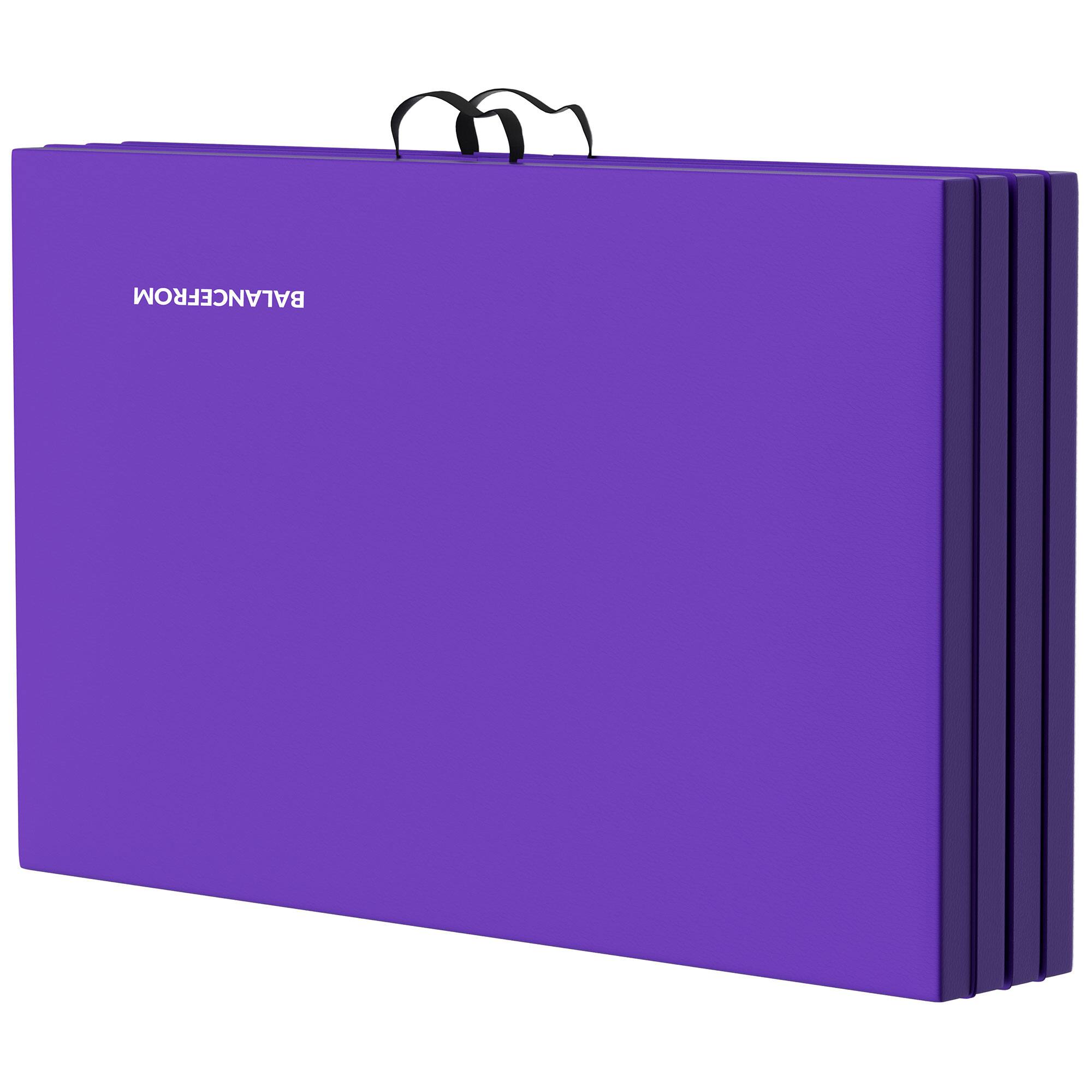Alt View 7. BalanceFrom Fitness - BalanceFrom 4' x 8' x 2" All Purpose Folding Fitness Gymnastics Gym Mat, Purple - Purple.