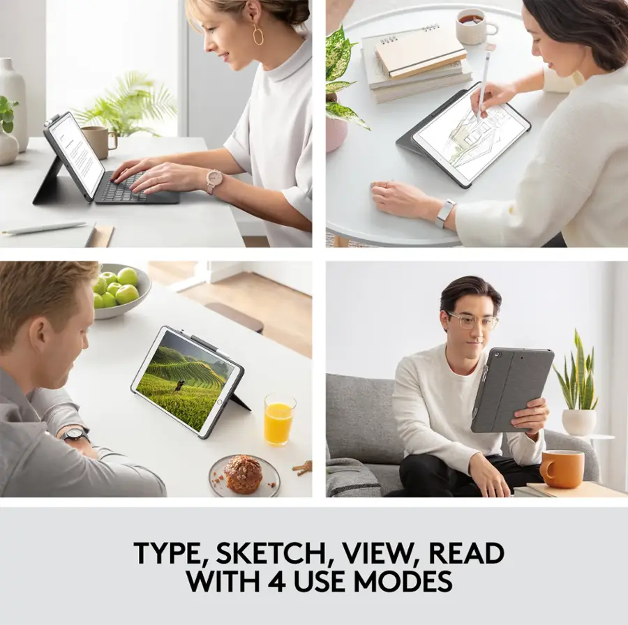 TYPE, SKETCH, VIEW, READ WITH 4 USE MODES
