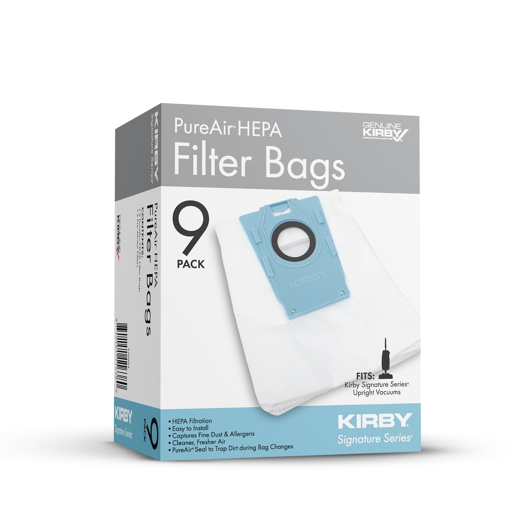 Kirby - Signature Series PureAir HEPA Bags for V530, 9 Bags + 3 Pre-Motor Filters