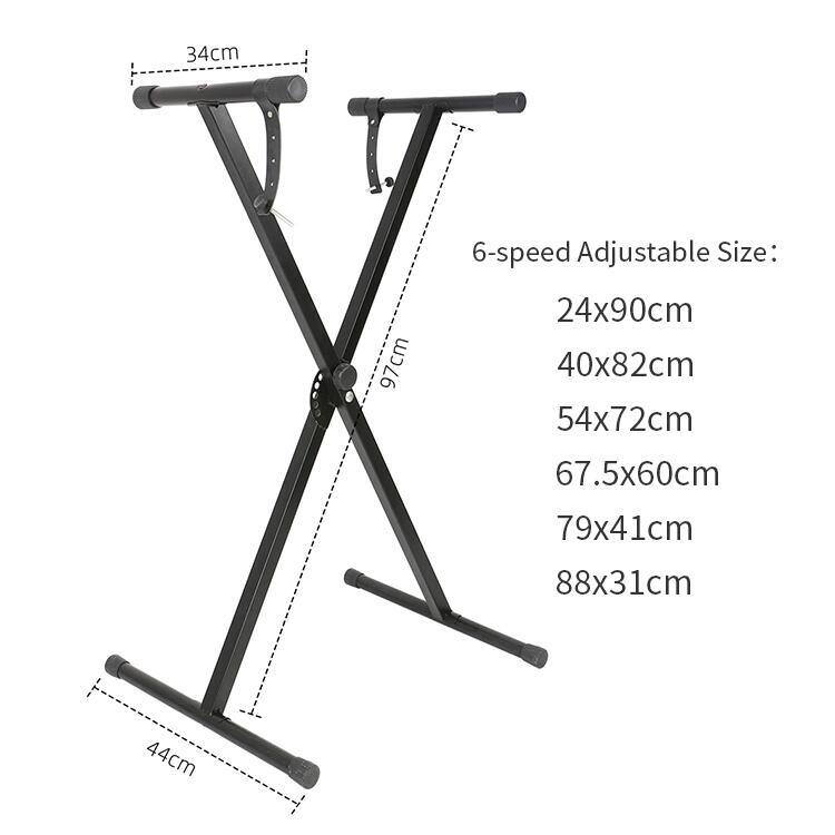 34cm 6-speed Adjustable Size:  
97cm  
24x90cm  
40x82cm  
54x72cm  
67.5x60cm  
79x41cm  
88x31cm  
44cm