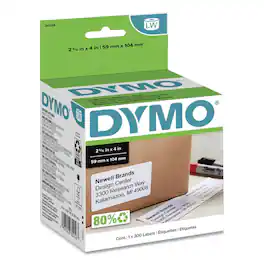 DYMO - 30256 LabelWriter 2.31 in. x 4 in. Shipping Labels - (1/Box) - White