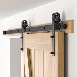 Empire DigiLabs - 6 Sliding Barn Door Hardware Kit For Single Door-sturdy&smoothly&quietly-heavy Duty-easy To Install Fit 36 - 6FT-Single Doors