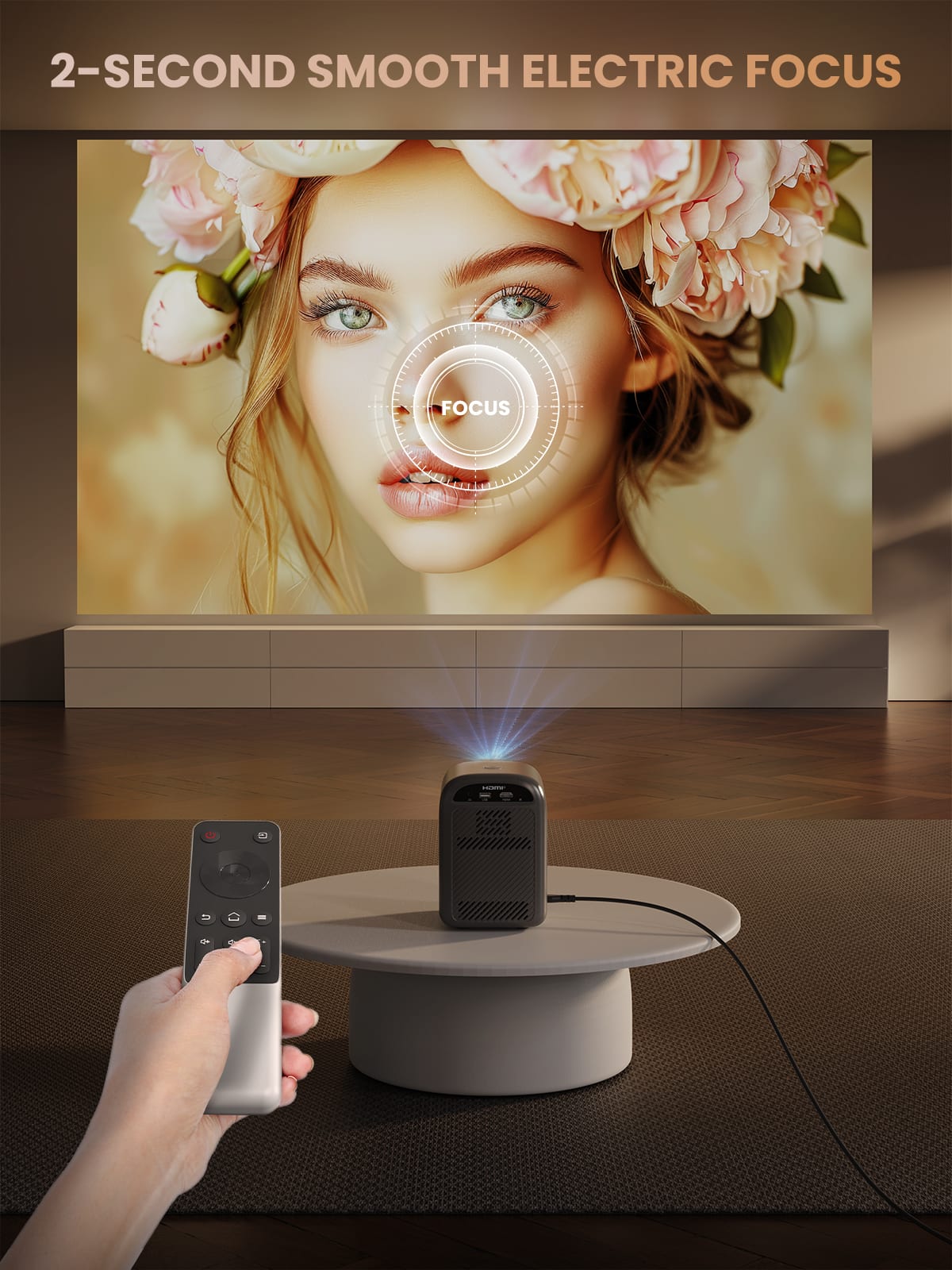 [値下げ交渉OK] GROVIEW プロジェクター Groview Mini Projector 720P 1080P Support Bluetooth HDMI USB Zoom