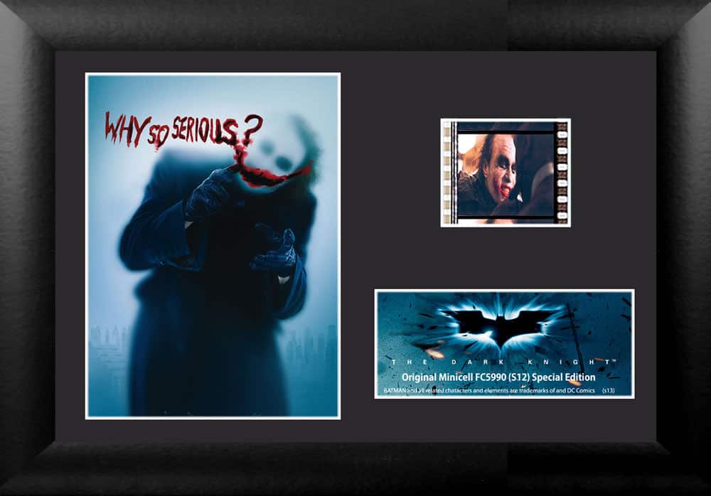 Trend Setters - Batman: The Dark Knight (Joker) Minicell FilmCells Framed Desktop Presentation USFC5990 - Multicolor