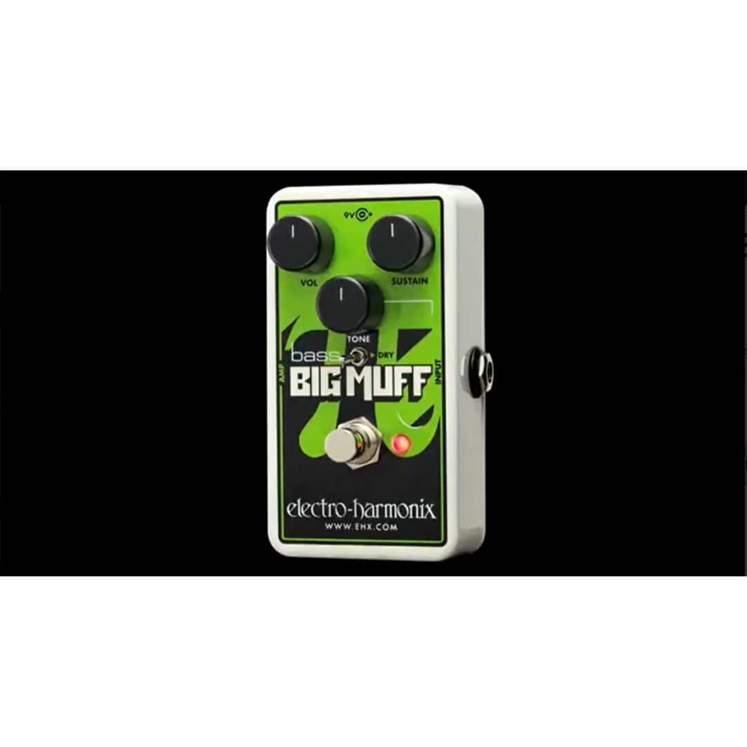 Harmonix Nano Bass Big Muff Pi Fuzz Sustainer Pedal NBBMUFF Green