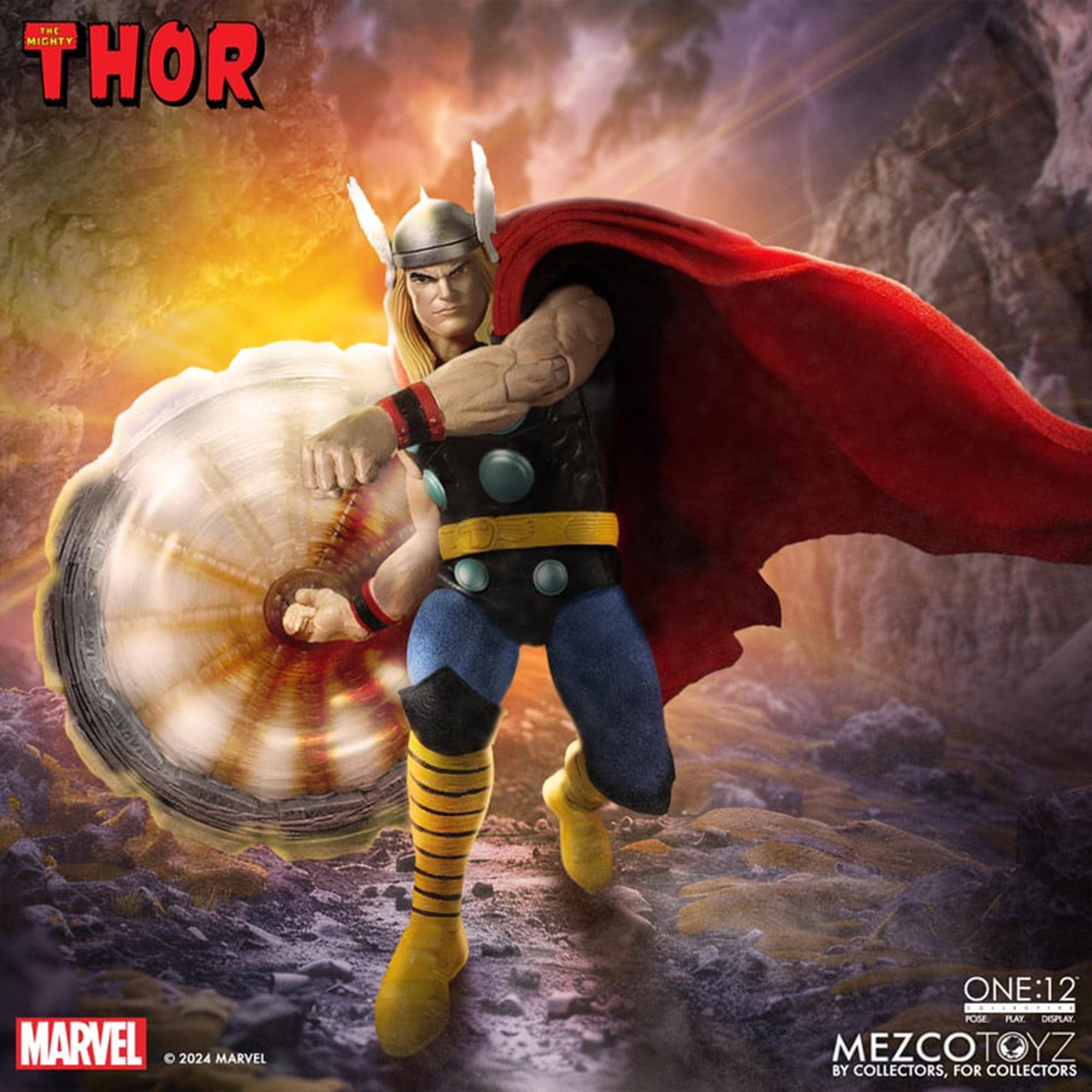 The Mighty Thor  
Marvel 2024  
One:12  
Pose Play Display  
MezcoToyz  
By Collectors, For Collectors