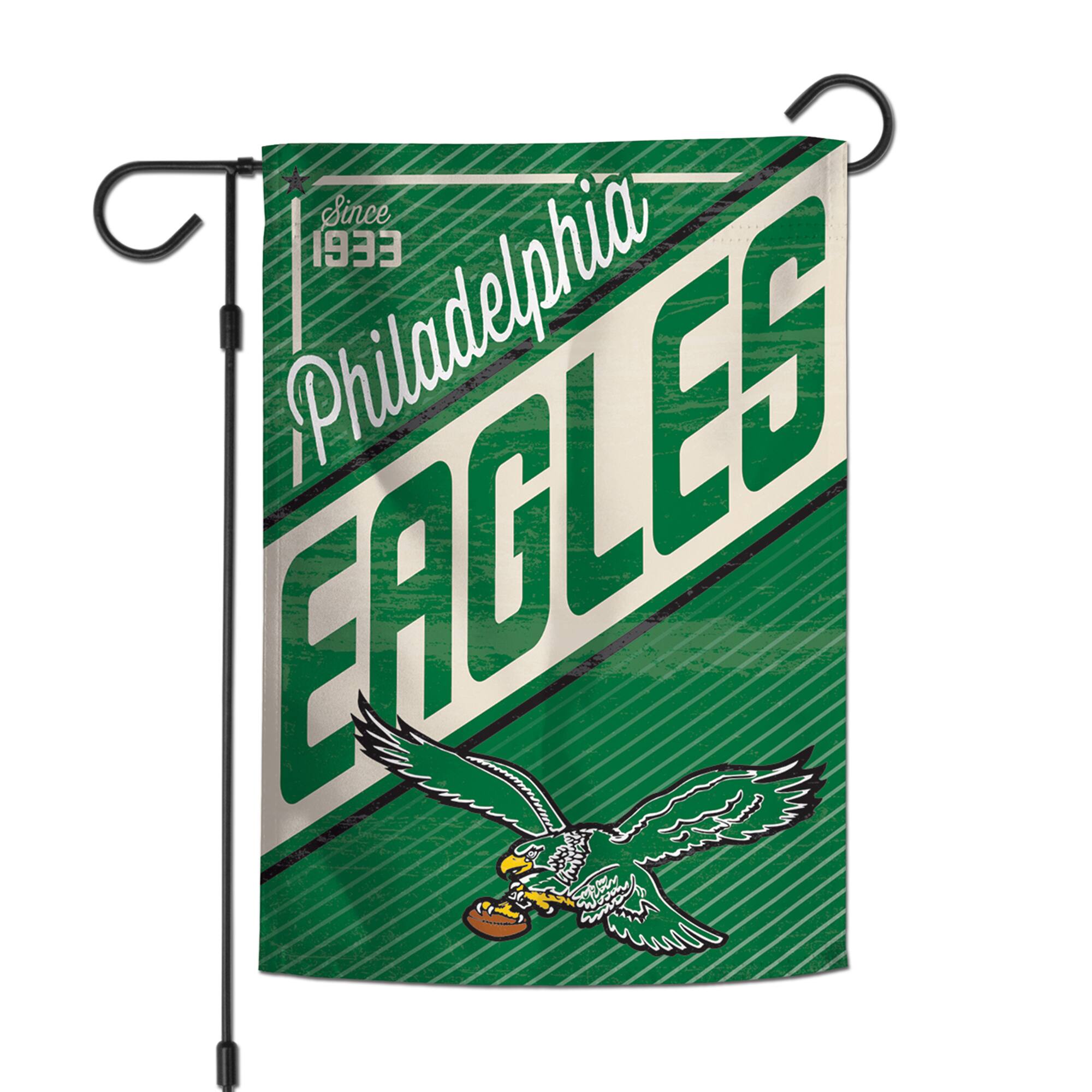 WinCraft - Philadelphia Eagles 12" x 18" Throwback Logo Double-Sided Garden Flag - Multicolor