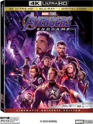 Front. Avengers: Endgame - 4K Blu-Ray.