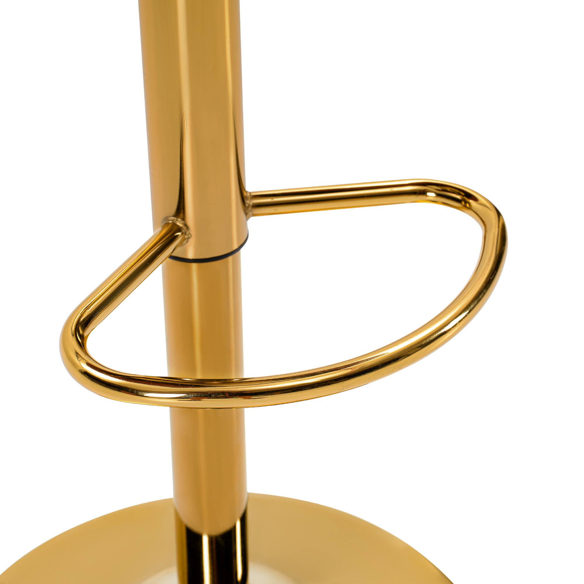 Alt View 7. KERDOM - Adjustable Height Bar Chair 1pc, High Dinning Chair PU Leather Swivel Barstool, Airlift Tall Counter Height for Kitchen - Red.