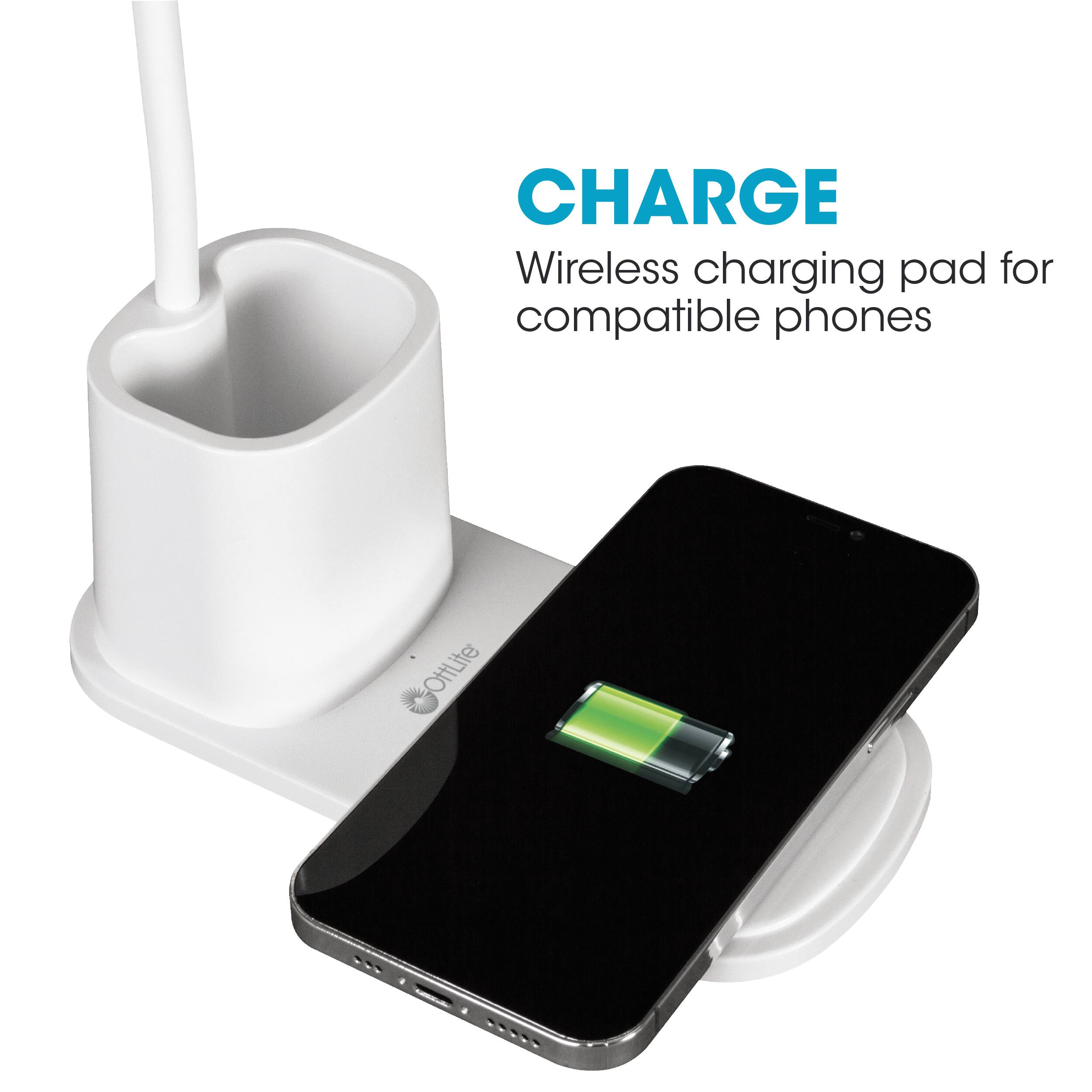 CHARGE Wireless charging pad for compatible phones OttLite ...