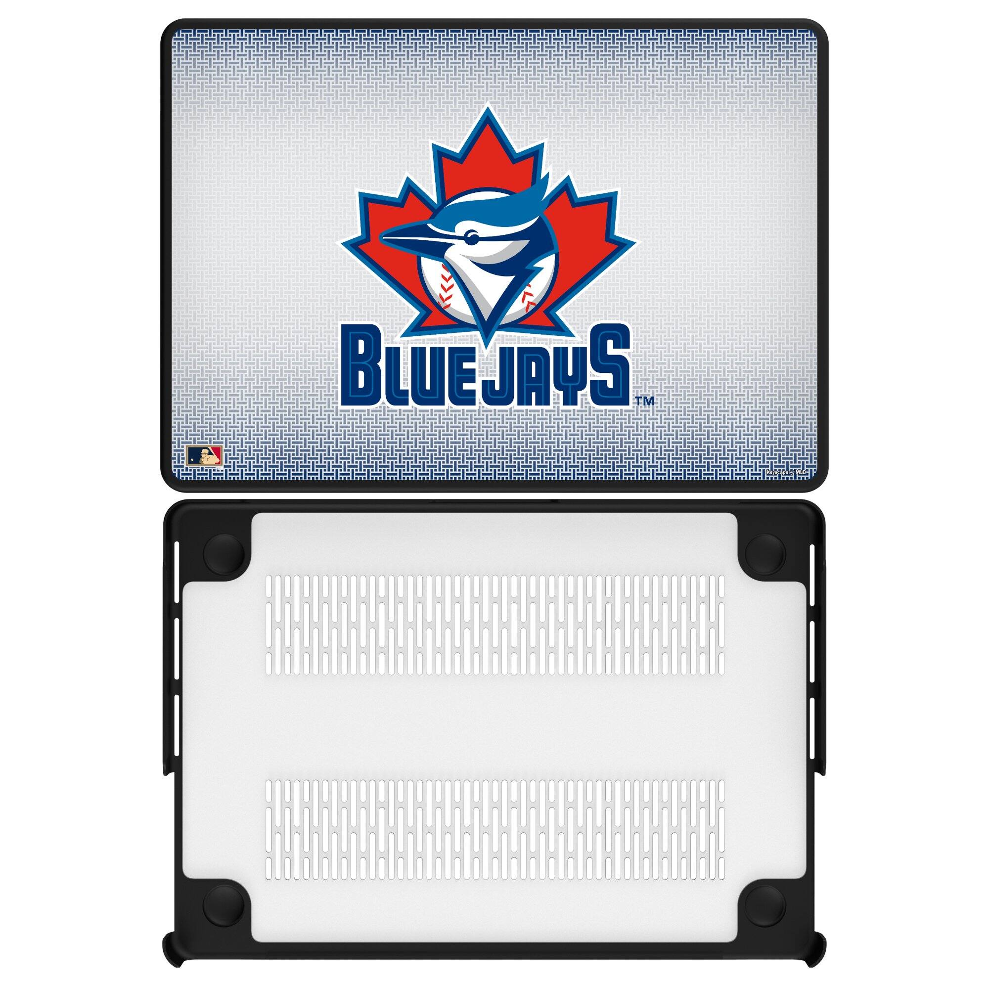 Front. Keyscaper - Toronto Blue Jays Linen MacBook Case - Pro 13 in - Multicolor.