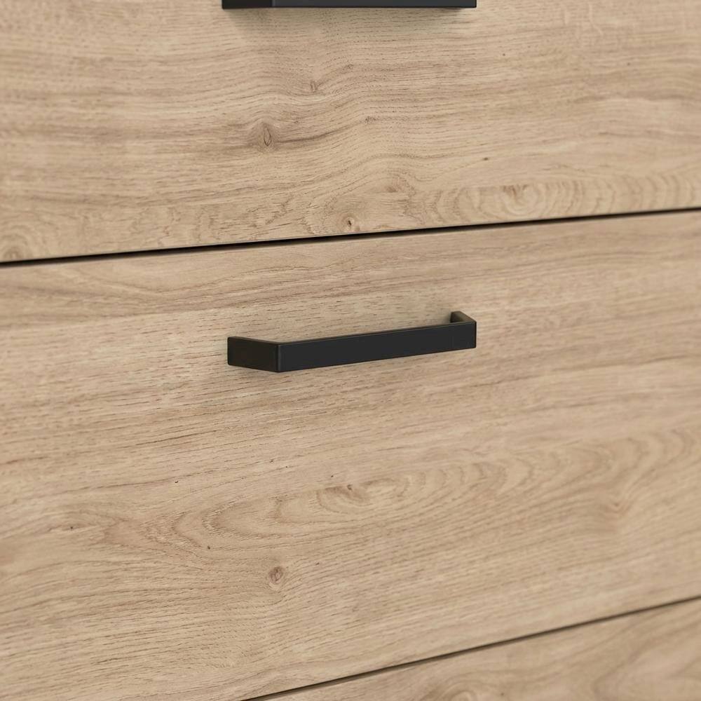 Alt View 3. FurniFact - Jackson Hickory 3-Drawer Chest - Jackson Hickory.