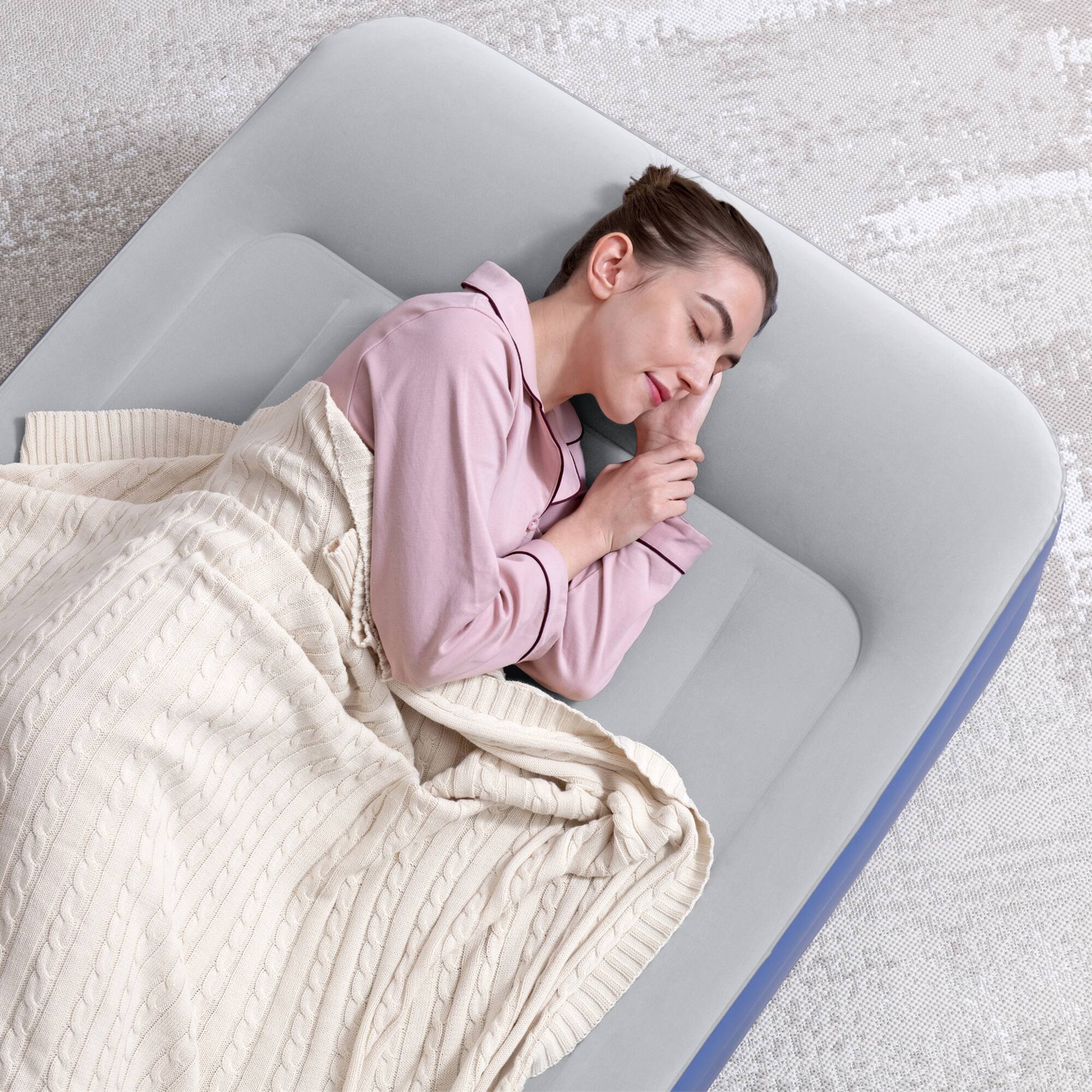 Alt View 7. Bestway - Tritech Air Mattress: Twin 18" Built-in AC Pump - Multicolored.