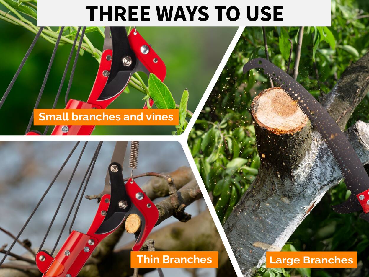 THREE WAYS TO USE

- Small branches and vines
- Thin Branches
- Large Branches