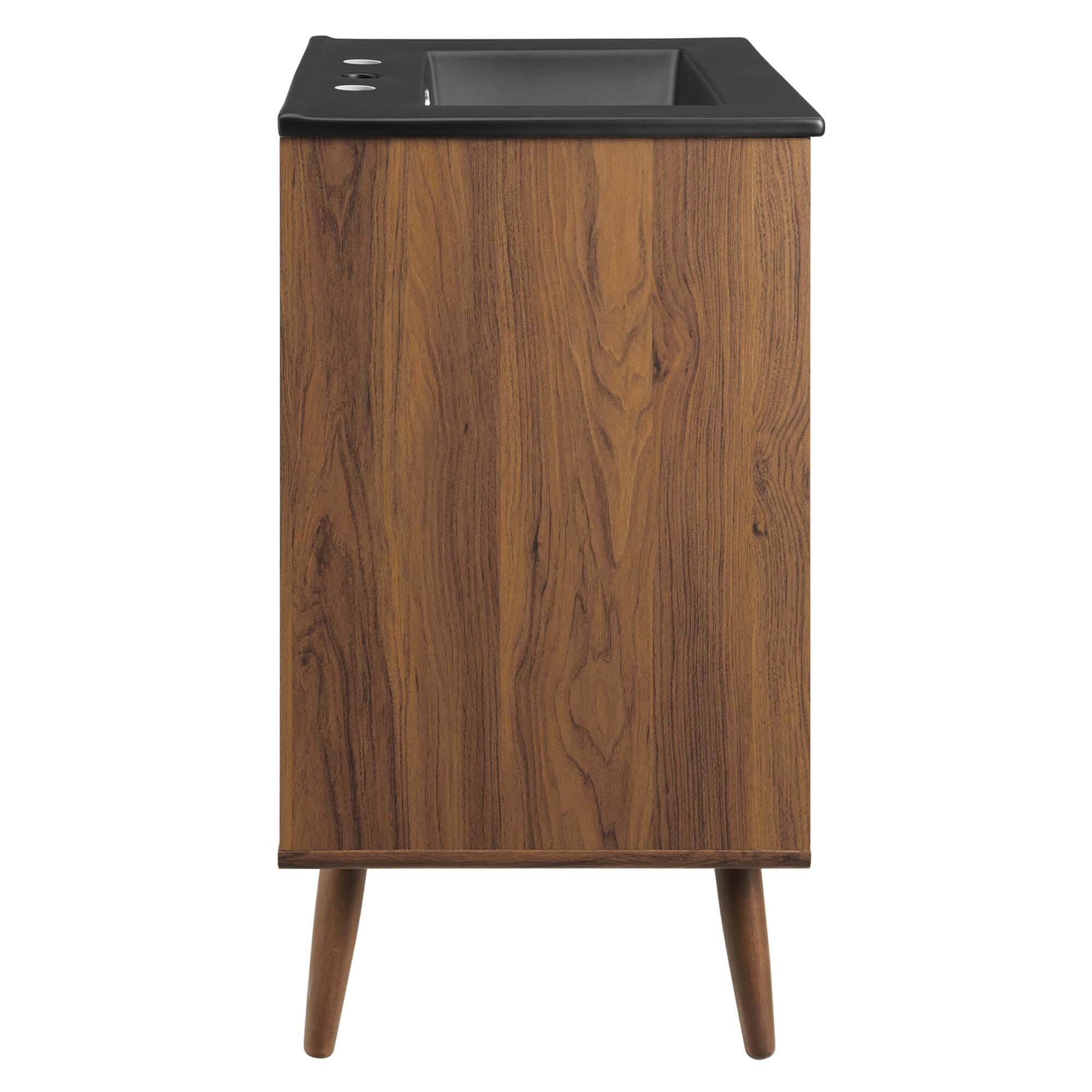 Alt View 1. Modway - Transmit Bathroom Vanity Basin Included - White Black.