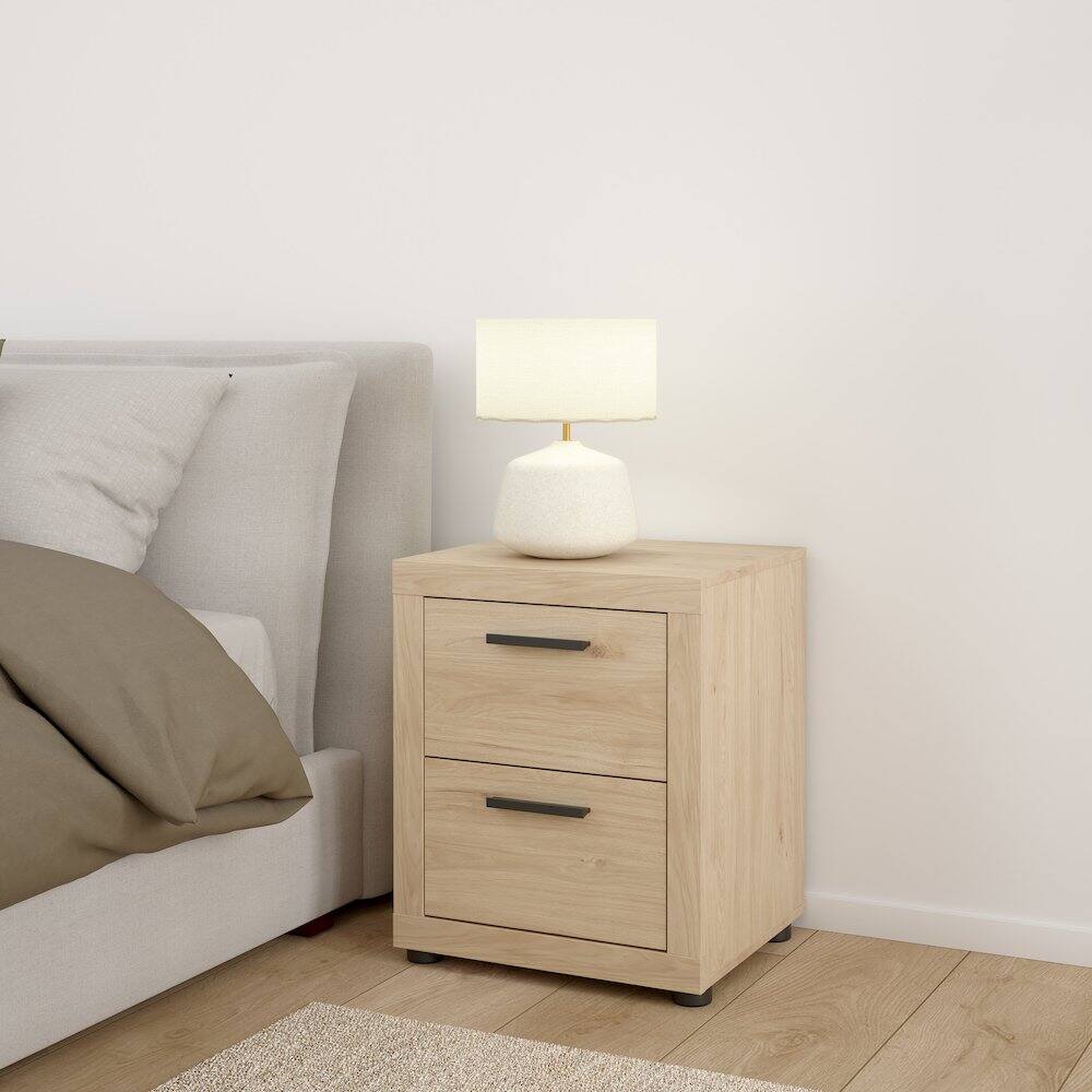 Alt View 2. Tvilum - 2 Drawer Nightstand - Set of 2 - Brown.