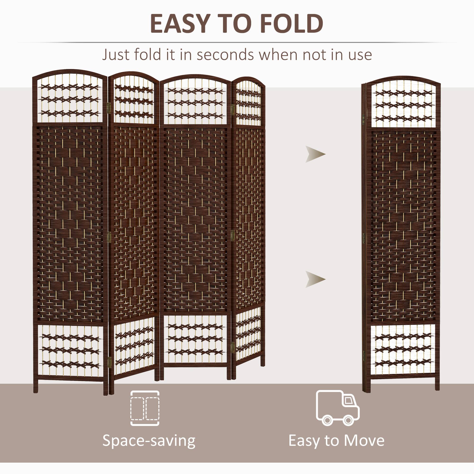 EASY TO FOLD  
Just fold it in seconds when not in use  

Space-saving  
Easy to Move