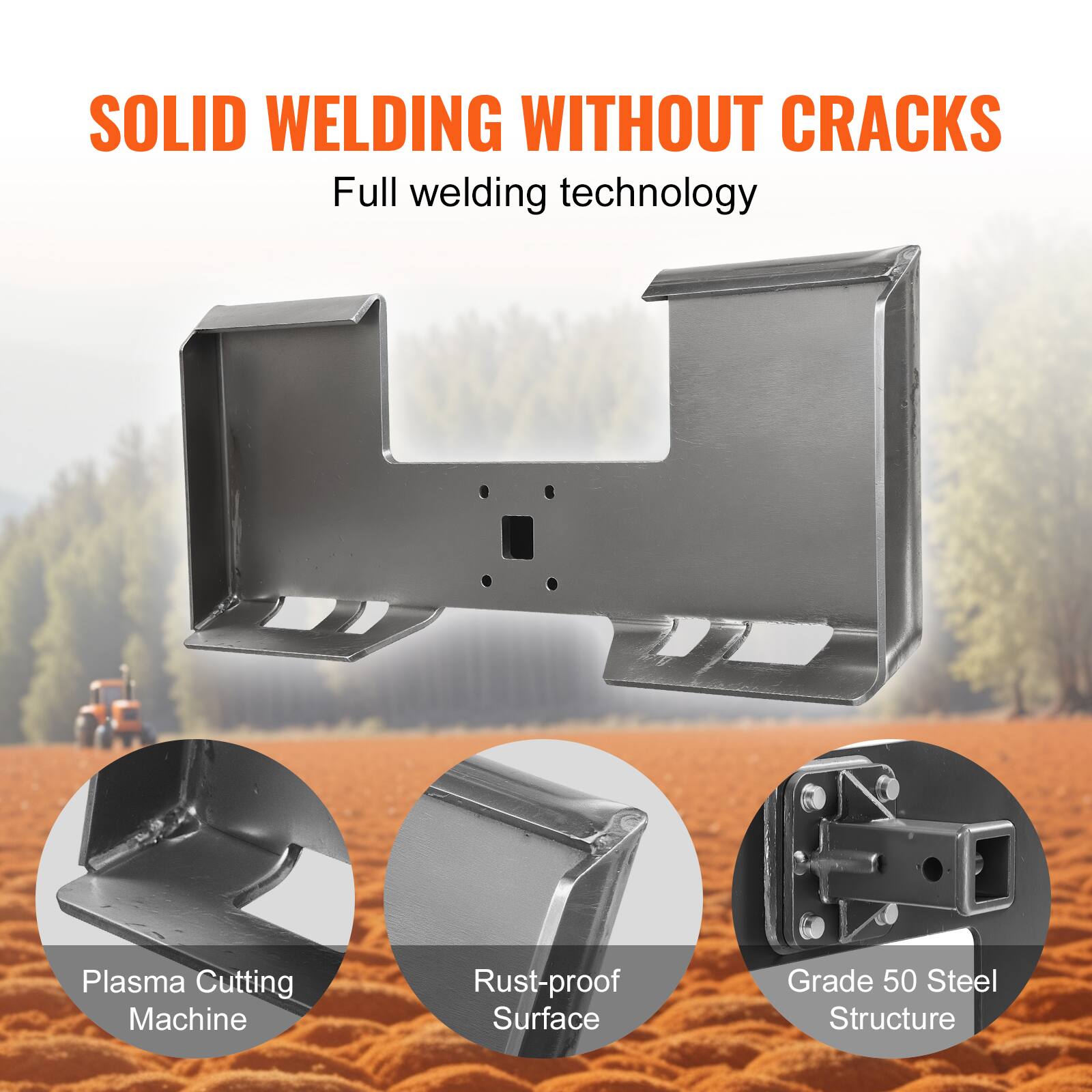 SOLID WELDING WITHOUT CRACKS  
Full welding technology  

Plasma Cutting Machine  
Rust-proof Surface  
Grade 50 Steel Structure