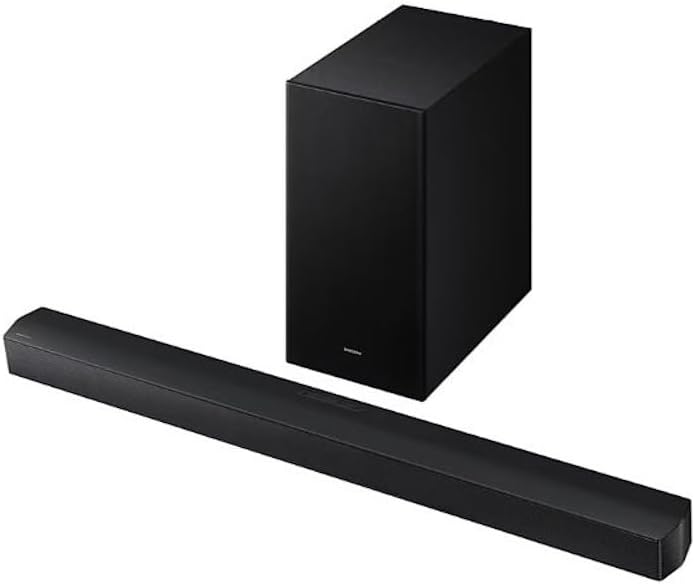 Angle. Samsung - HW-B620F 3.1 Channel Soundbar with Subwoofer, 300 Watts power, Voice enhance mode, Game mode, HDMI ARC - Black.