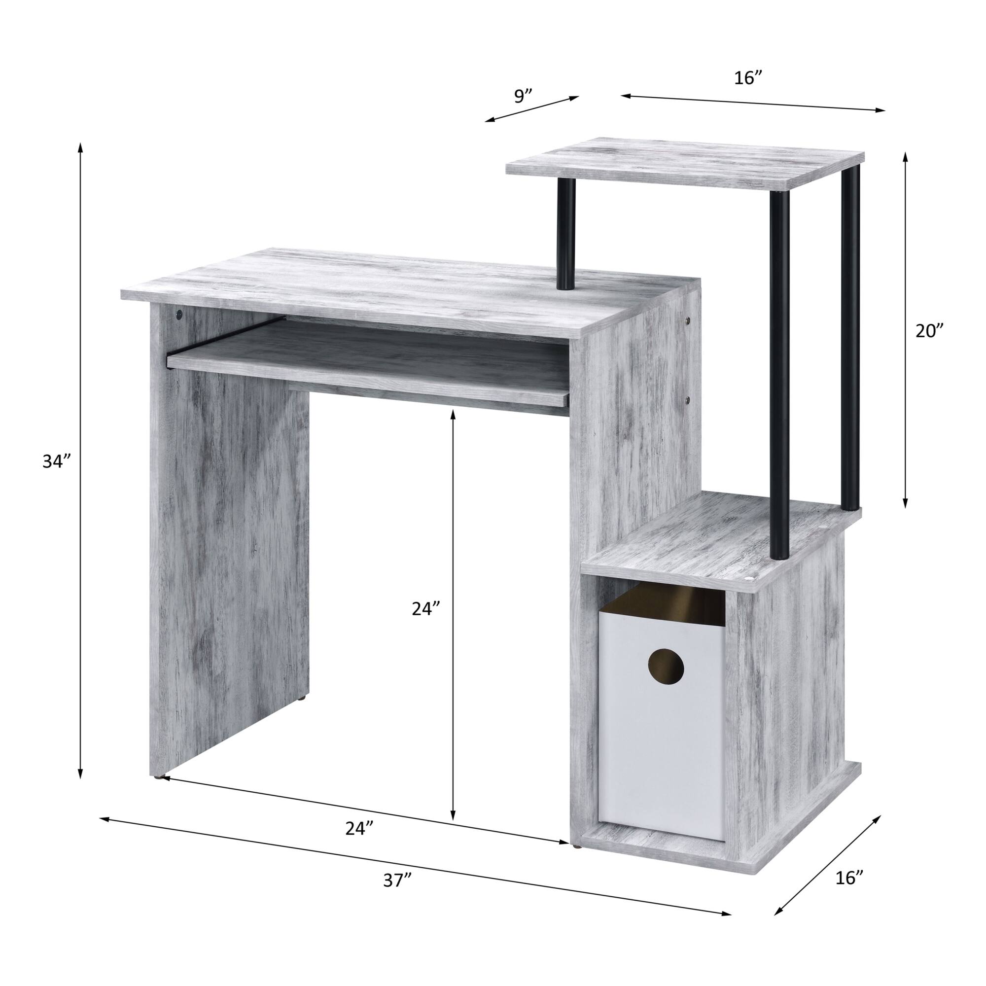 9" 16" 20" 34" 24" 24" 37" 16"